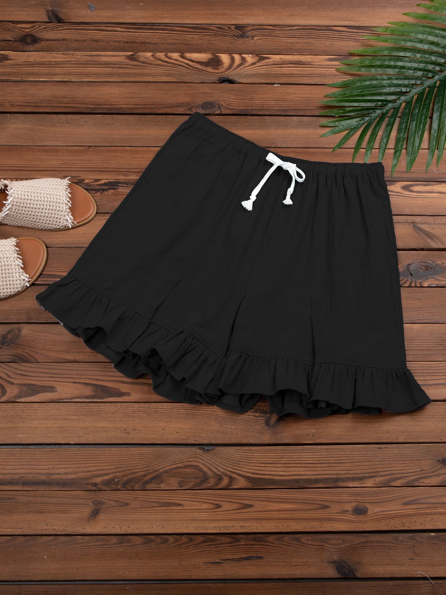 Women Folds Casual Pants