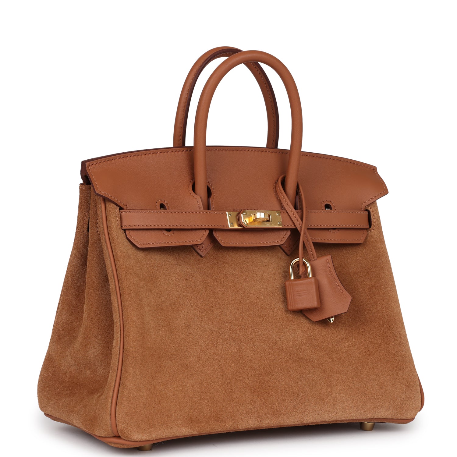Birkin 25 Chamois Grizzly and Gold Swift Gold Hardware
