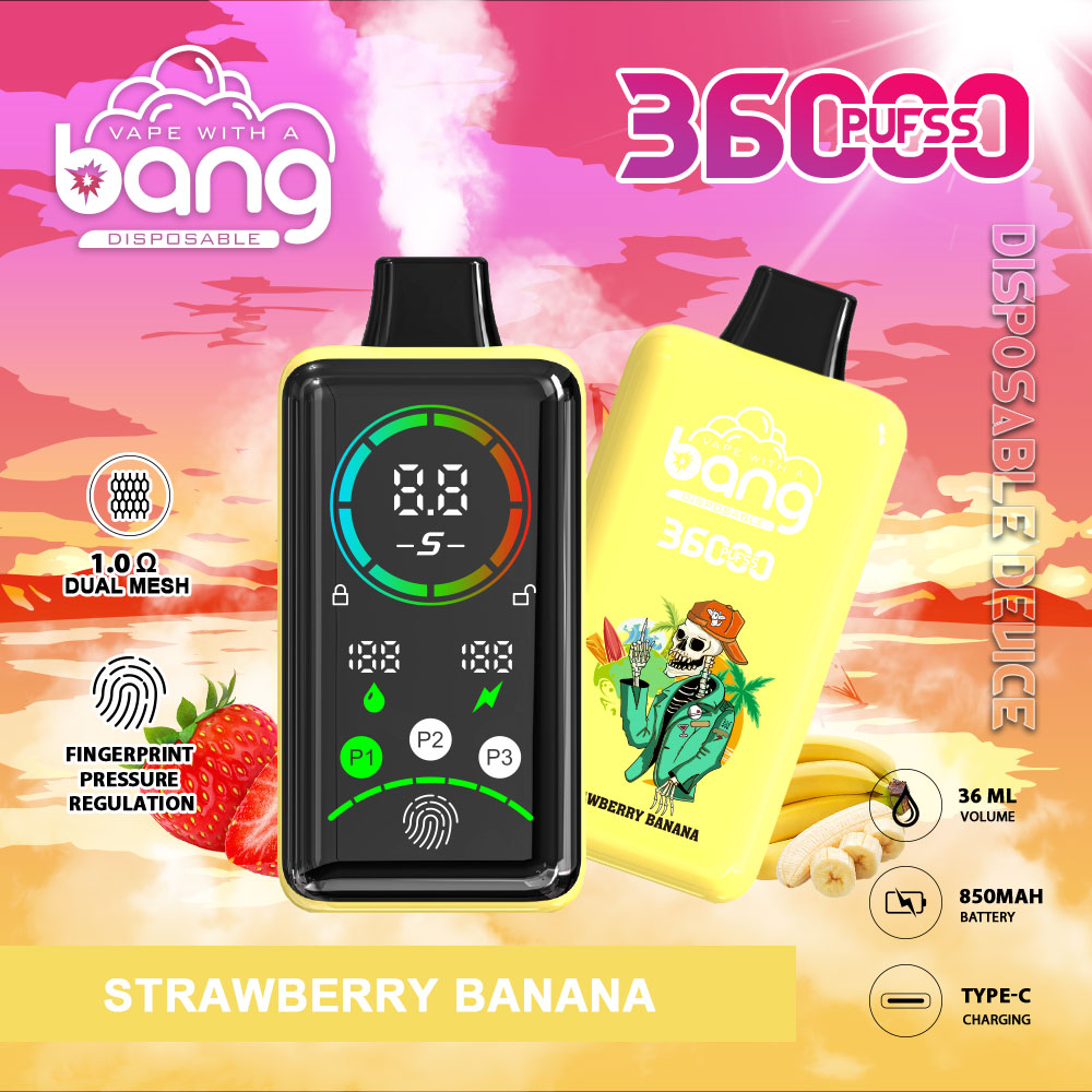 Bang 36K Power Advanced Fingerprint  Disposable Vape(3 pieces)
