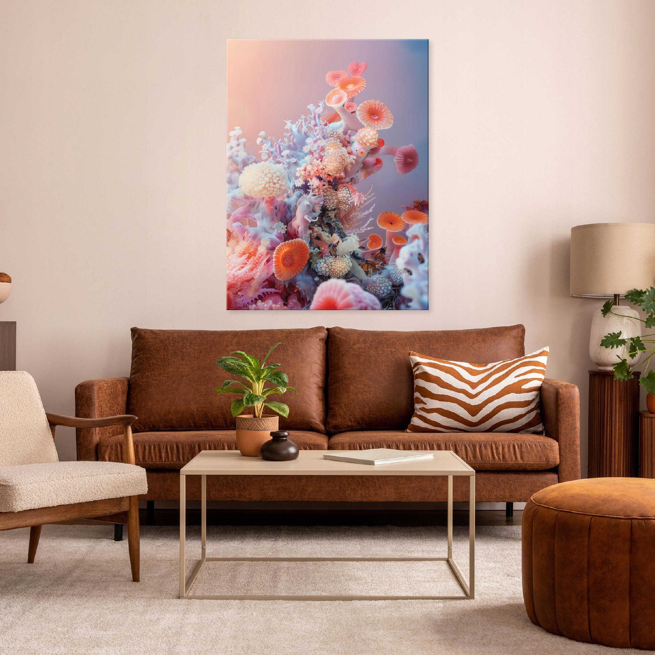 Coral reef ocean sea living room bedroom canvas wall art 40x30