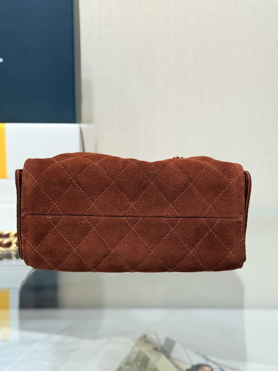 25Bag Mini Drawstring Bag（Reddish Brown） - Mocuir