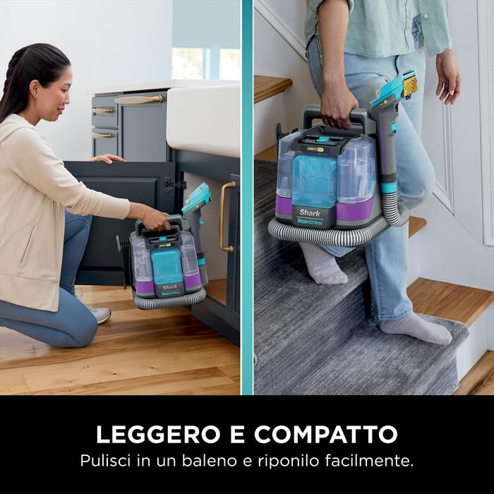 SHARK - SMACCHIATORE PORTATILE STAINSTRIKER HAIRPRO PET-Grigio