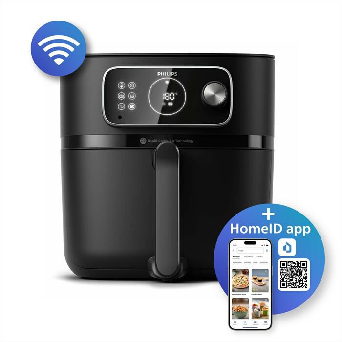 PHILIPS - FRIGGITRICE AIRFRYER SERIE 7000 DA 8.3L HD9876/90-nero