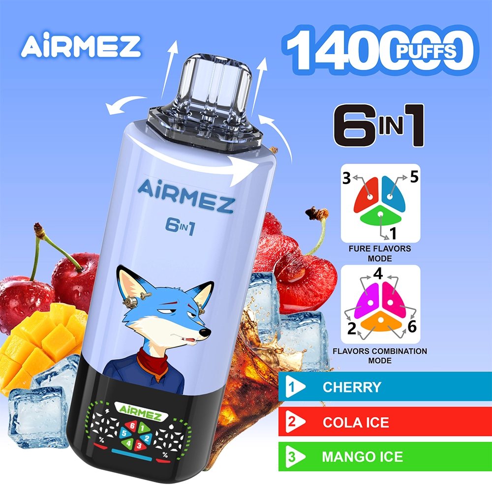 【New Arrive】Airmez 140000 Puffs 6in1 Disposable Vape