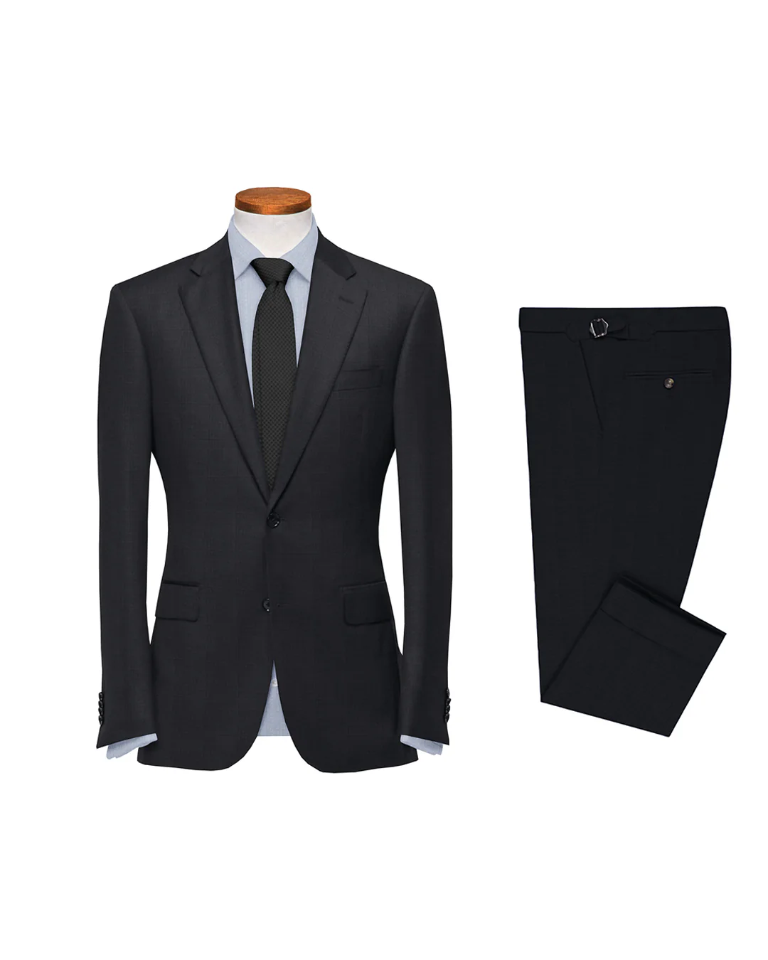 160s Charcoal Prince of Wales Checks Suit
