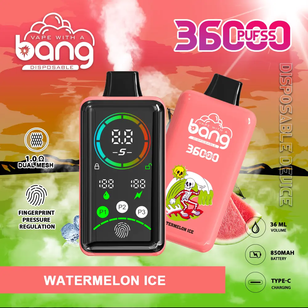 Bang 36K Power Advanced Fingerprint  Disposable Vape(3 pieces)