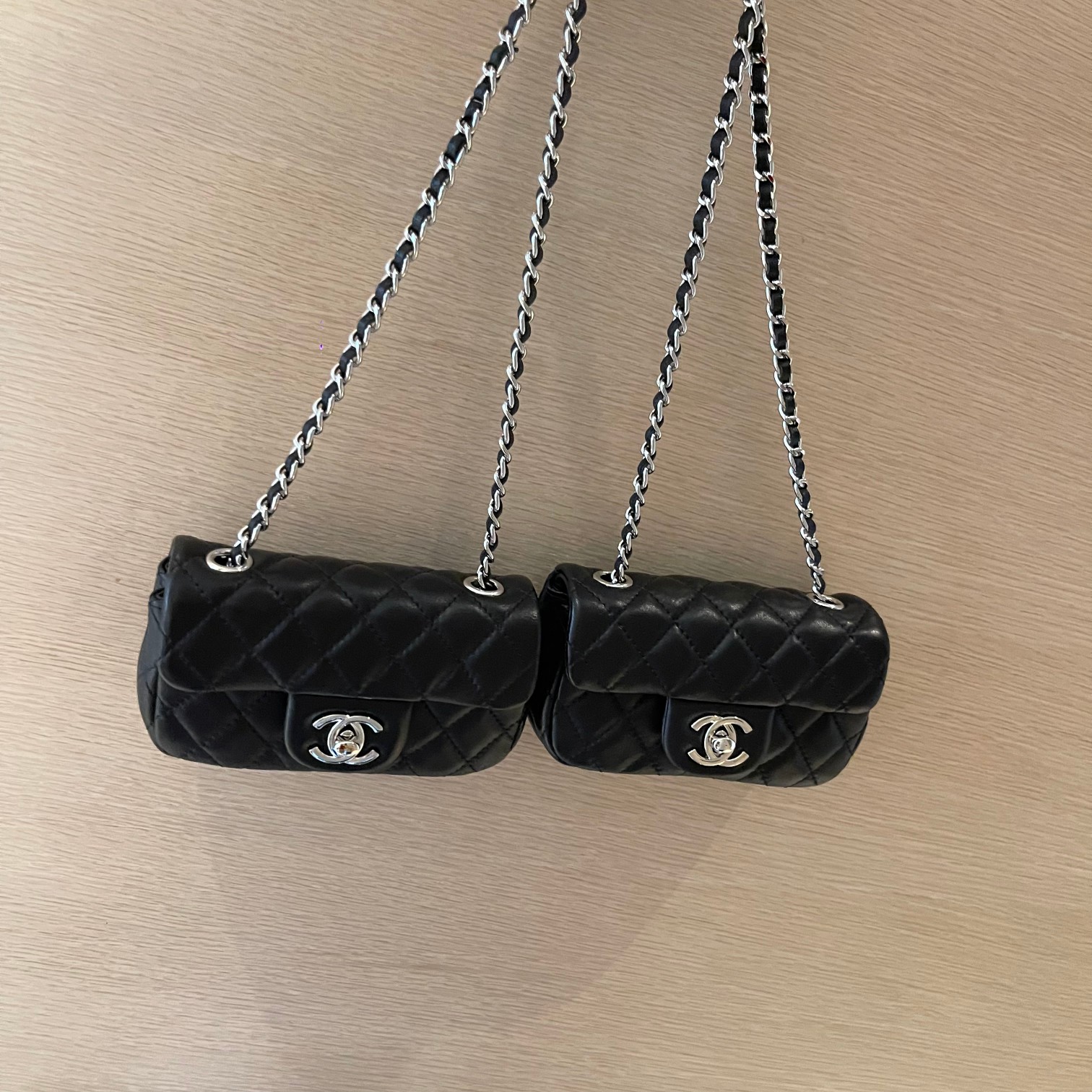 Black Quilted Lambskin Classic Flap Backpack with Silver-Tone Hardware - Mocuir