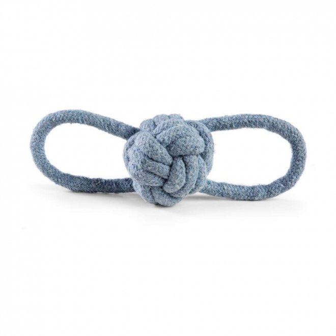 Little&Bigger Recycled Cotton Tauball med Løkke Blå
