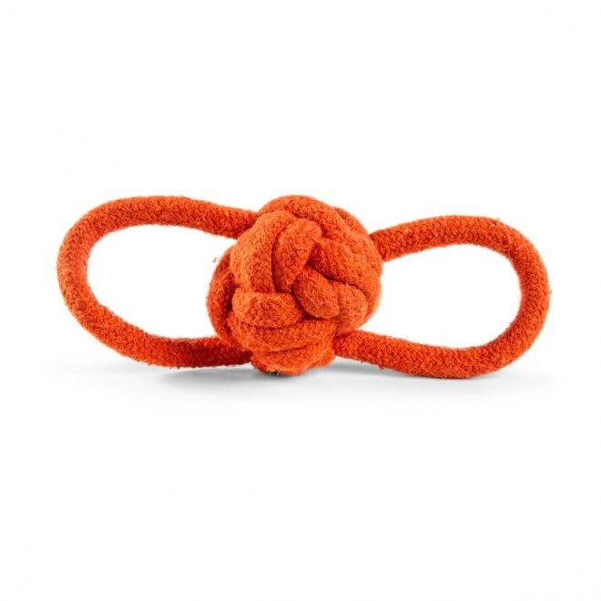 Little&Bigger Recycled Cotton Tauball med Løkker Orange