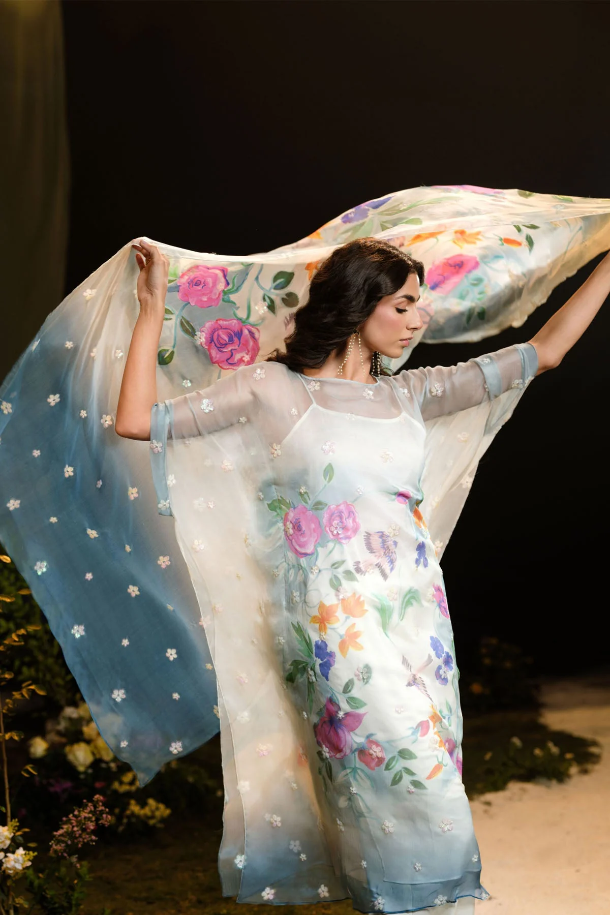 SILK CHIFFON | EMBROIDERED