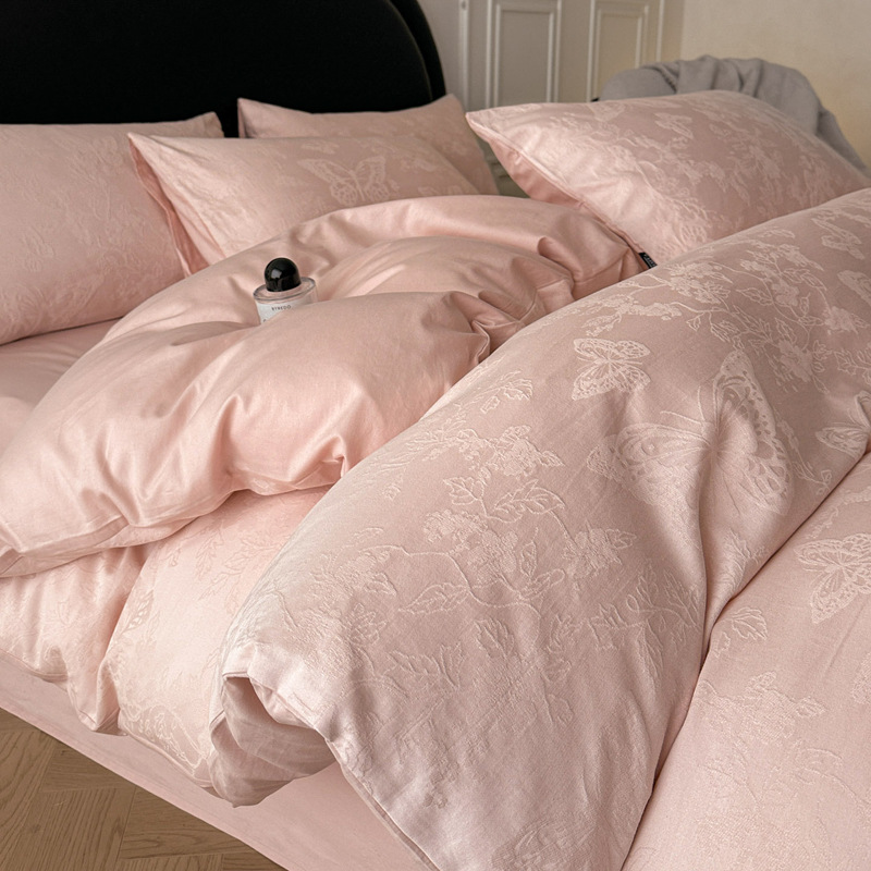 Long-staple cotton bed set of four 100% cotton 60 cotton jacquard quilt cover bed linen