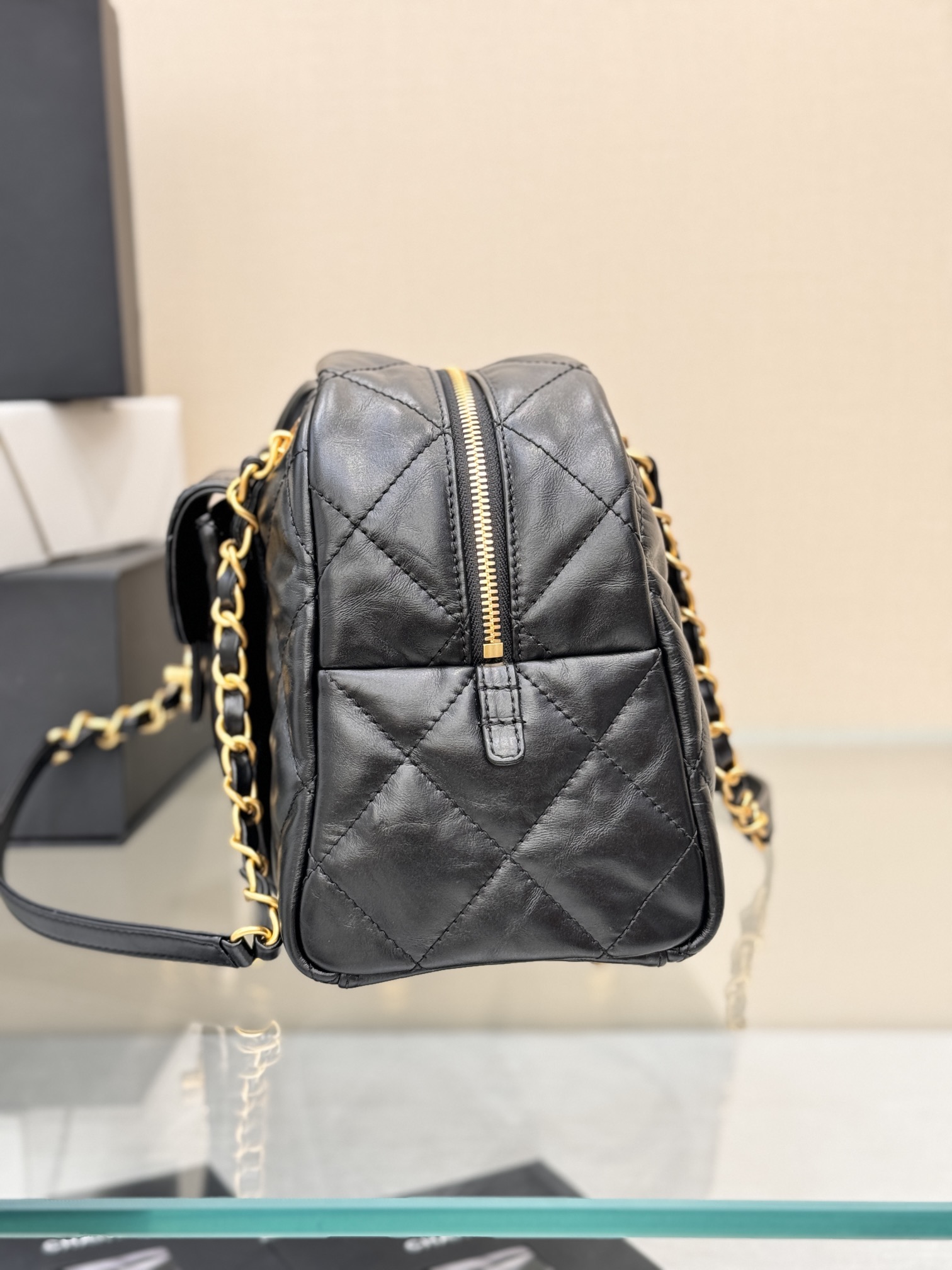 24B Trendy CC Bowling Bag - Mocuir