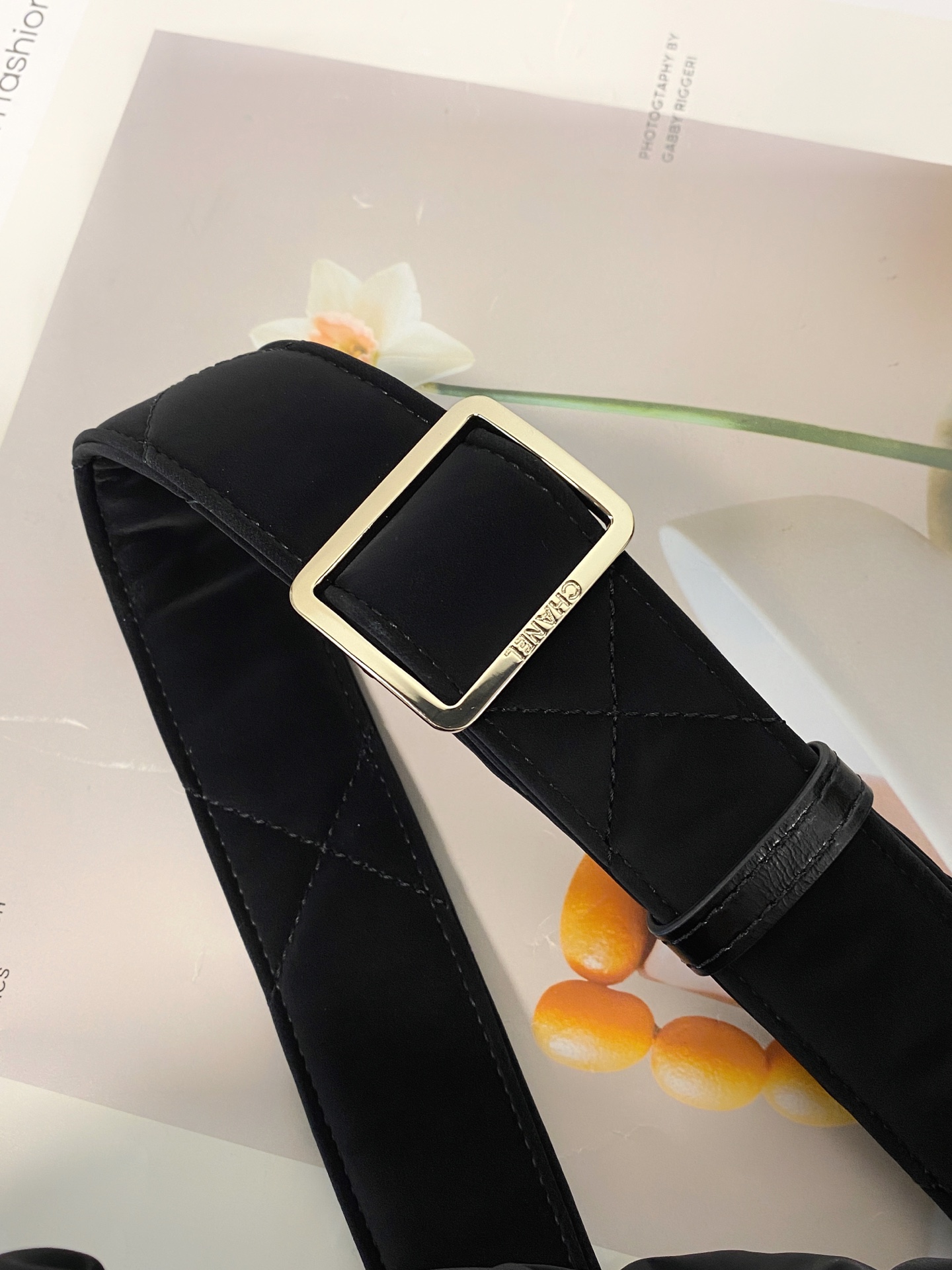 25N Ski Collection Hobo Bag in Black Technical Suede Nylon with Gold Hardware (Model AM7140) - Mocuir