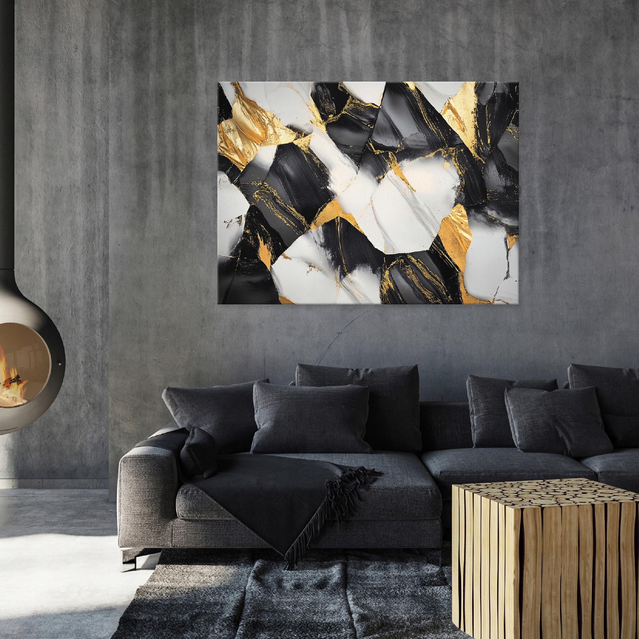 Canvas painting wall abstract marble for bedroom living room kitchen 40x30