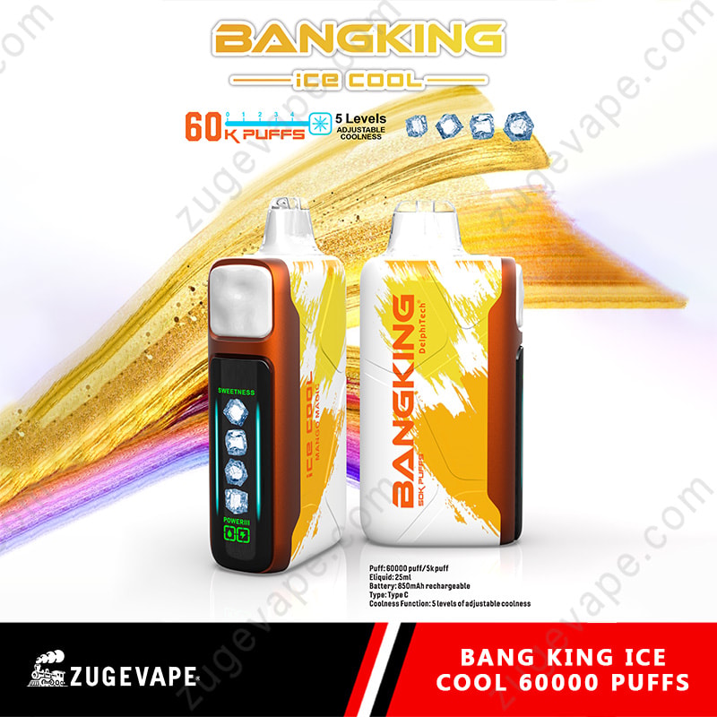 【Hot Sale🔥】Bang King Ice Cool 60000 Puffs 60K Adjustable Coolness Disposable Vape
