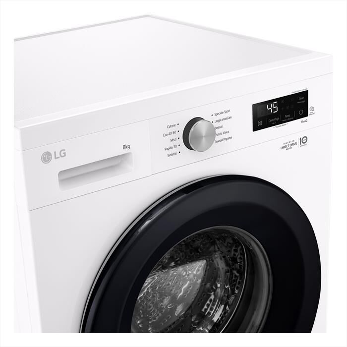 LG - Lavatrice AI DD F4NX1008NWK SERIE X1 8kg Classe A-Ivory White