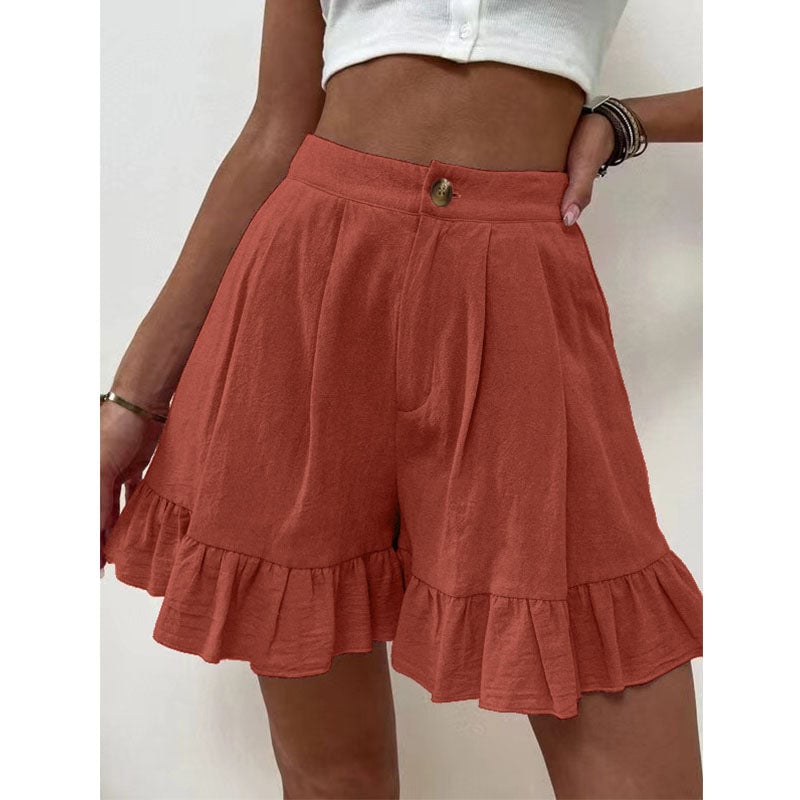 Casual Wide Leg Loose Shorts High Waist Shorts
