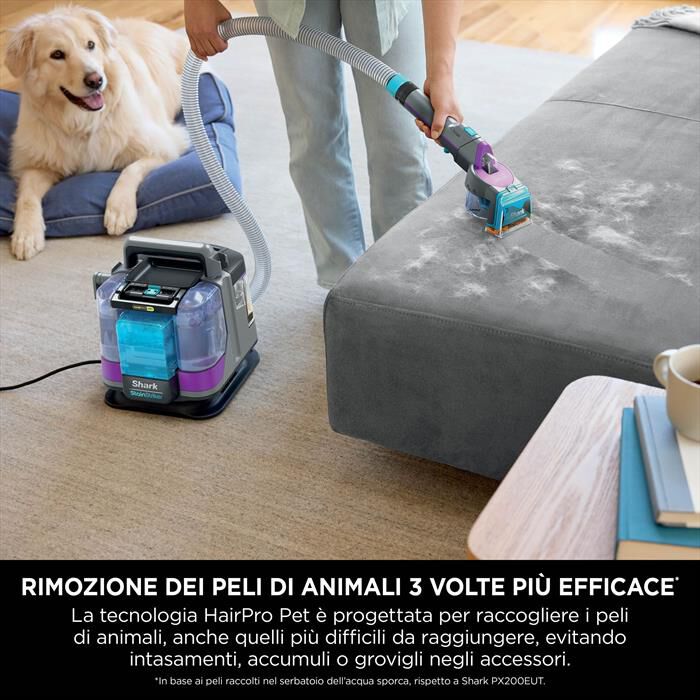 SHARK - SMACCHIATORE PORTATILE STAINSTRIKER HAIRPRO PET-Grigio
