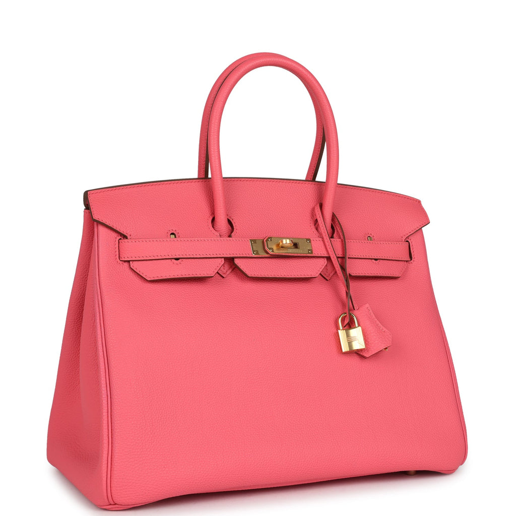 Birkin 35 Rose Lipstick Togo Gold Hardware