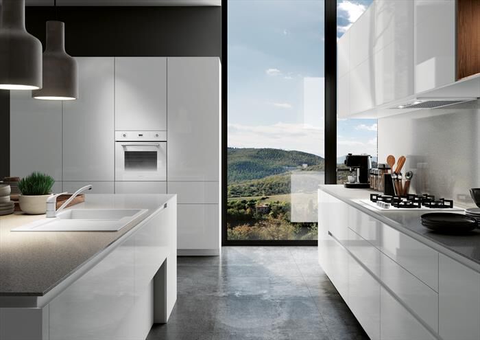 GLEM GAS - Piano cottura a gas GV64WH 60cm-Bianco Lucido