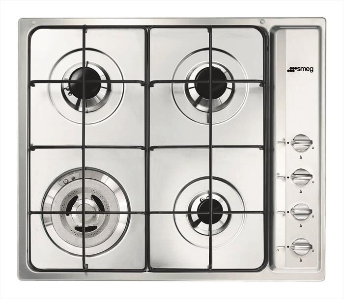 SMEG - Piano cottura a gas SR64S 4 fuochi 58,5cm-Inox