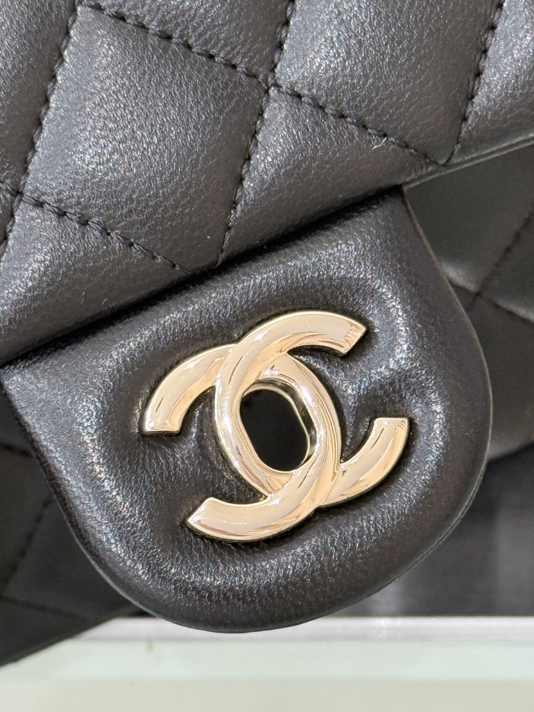 Mini Square Flap with Globe Charm - Mocuir