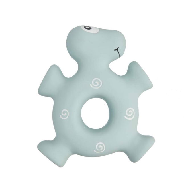Little&Bigger Puppy Basics Latex Skilpadde Turkis 10 cm