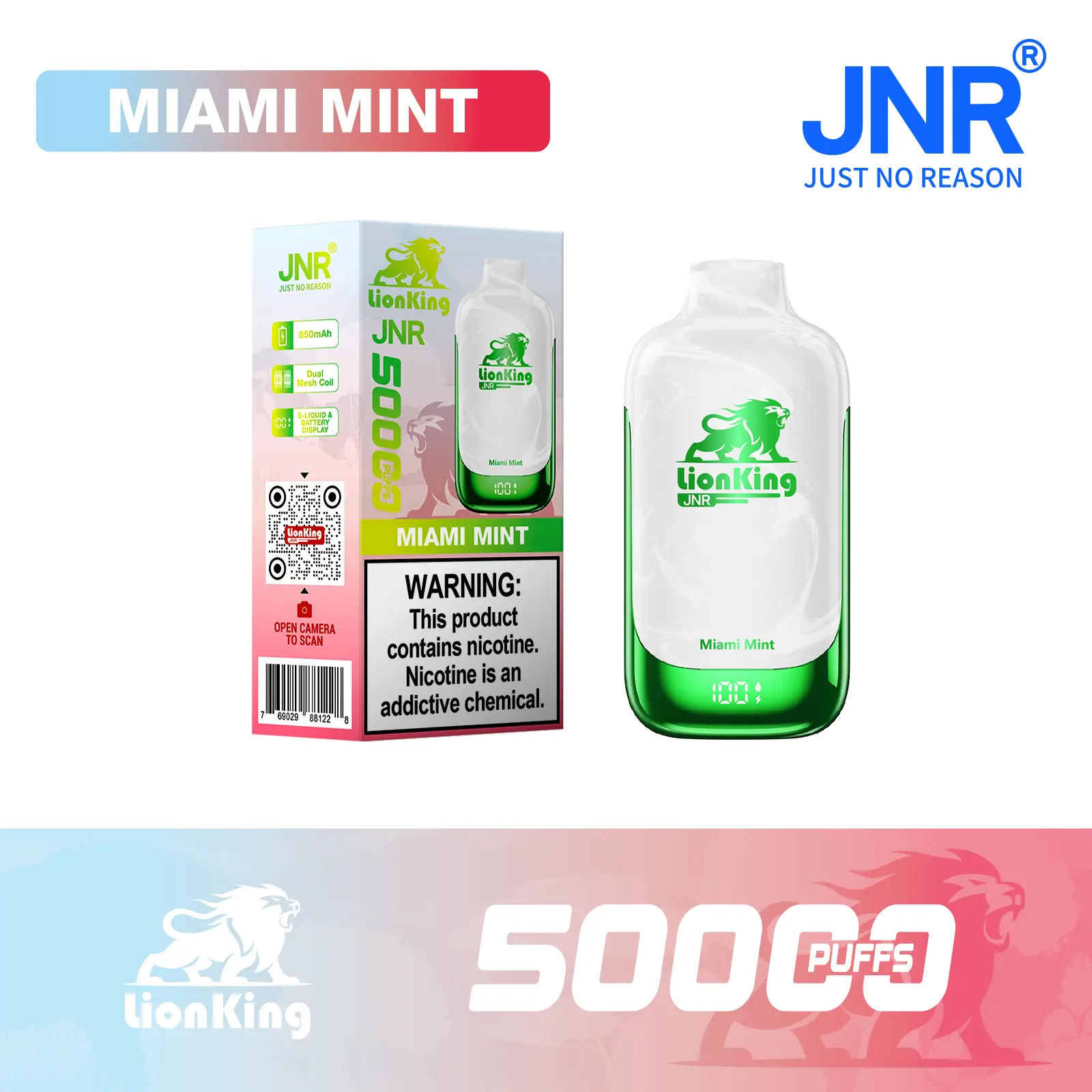 JNR Lion King 50000 Puff Disposable Vape - Geek Max Vape