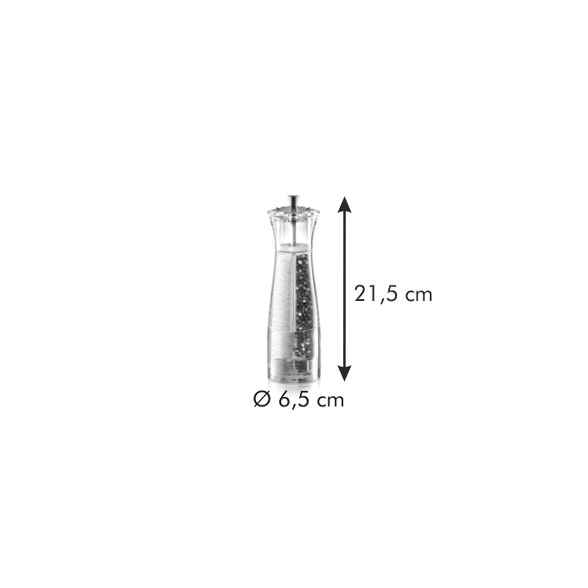 Mlýnek na pepř a sůl VIRGO 2 v 1, 22 cm
