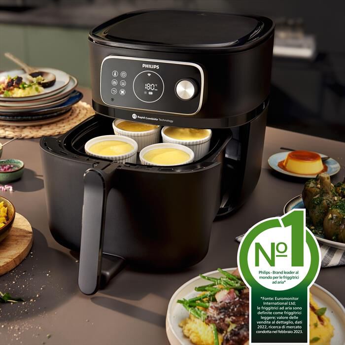 PHILIPS - FRIGGITRICE AIRFRYER SERIE 7000 DA 8.3L HD9876/90-nero