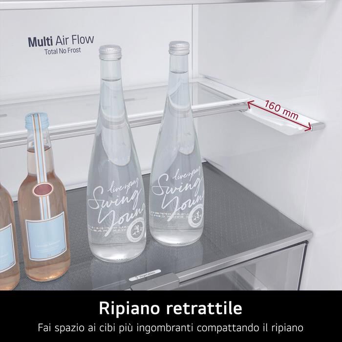 LG - Frigorifero 4 porte GMG960MBJE Classe E 638L-Argento