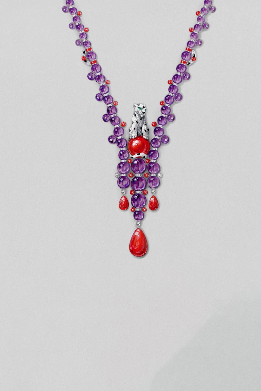 Leopard Coral Necklace