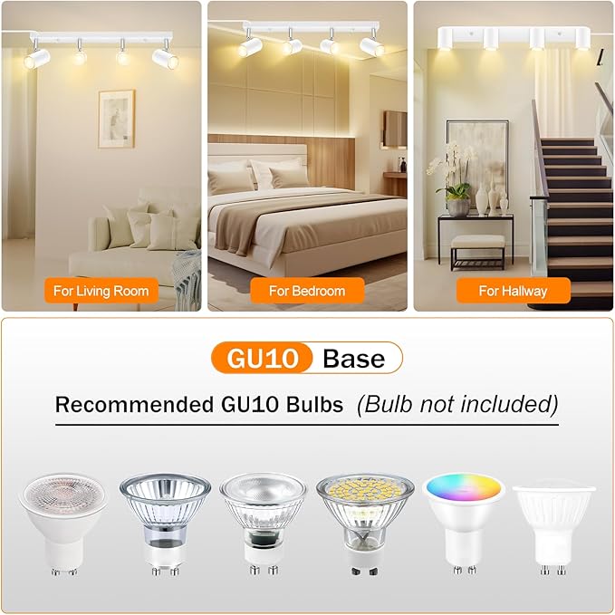 SPOTLUMINARA 4 Light Track Lighting Kit