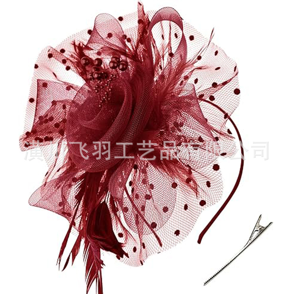 Feather hairband headdress