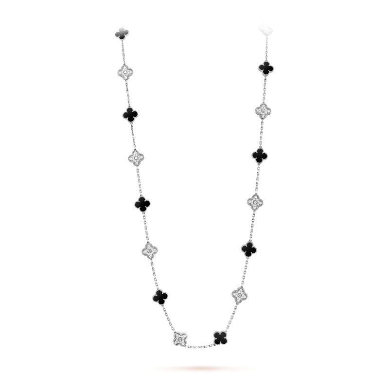 Vintage Alhambra long necklace, 20 motifs