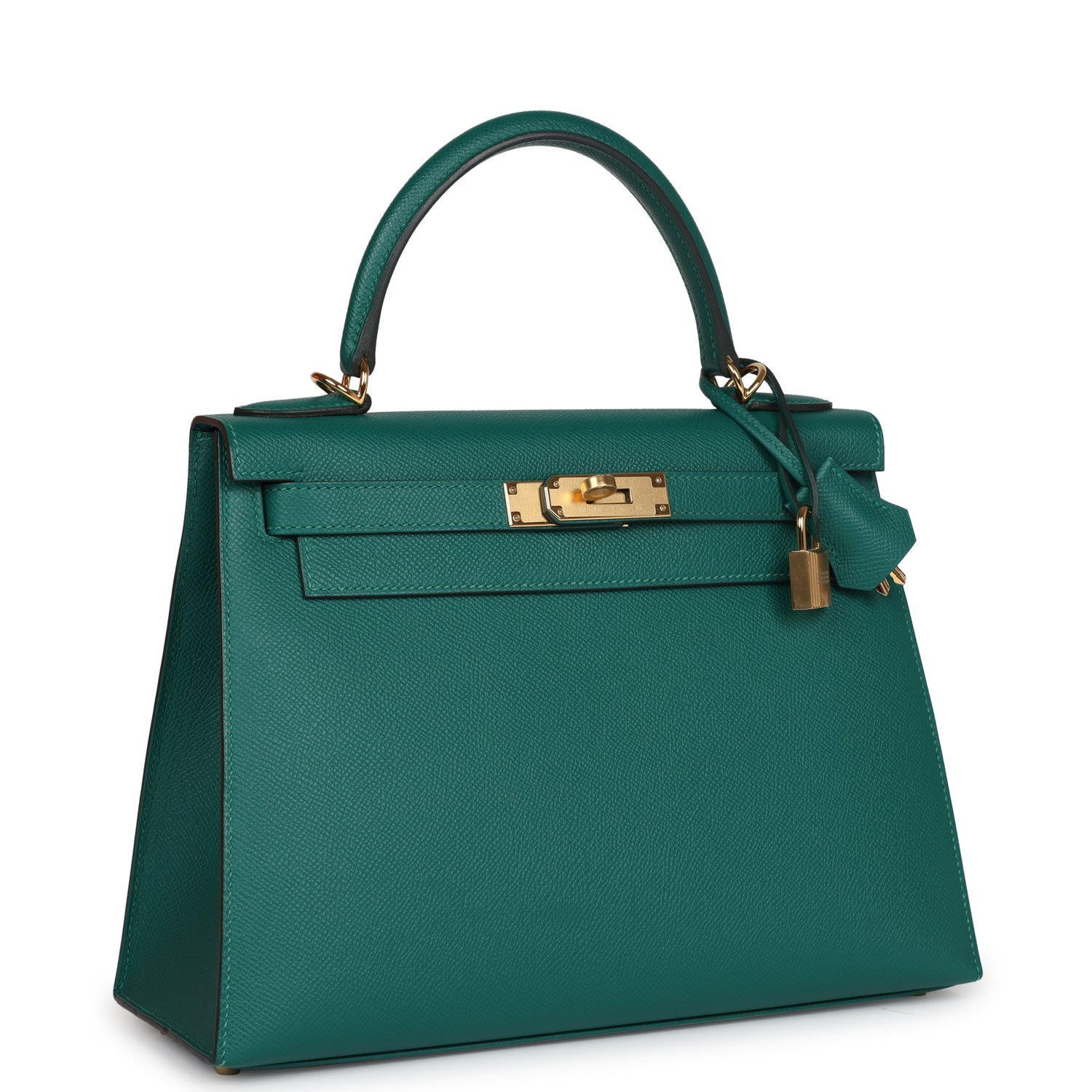 Kelly Sellier 28 Malachite Epsom Gold Hardware
