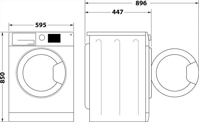 INDESIT - Lavatrice INNEX BWSA 7125X WV IT 7 Kg Classe B-Bianco