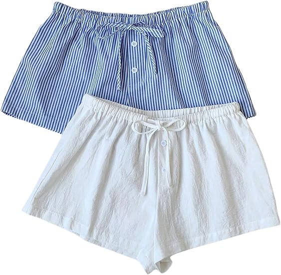Women's 2 Pack Linen Shorts