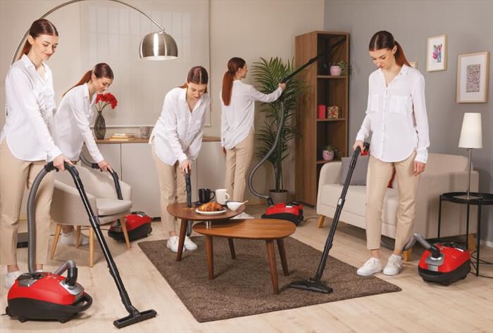 HOOVER - Aspirapolvere a bidone HE310HM 011-Rosso