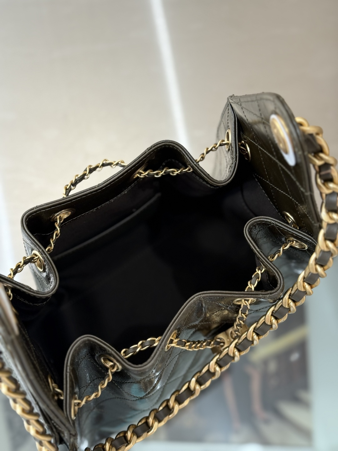 25Bag Medium Drawstring Bag(Dark Green) - Mocuir