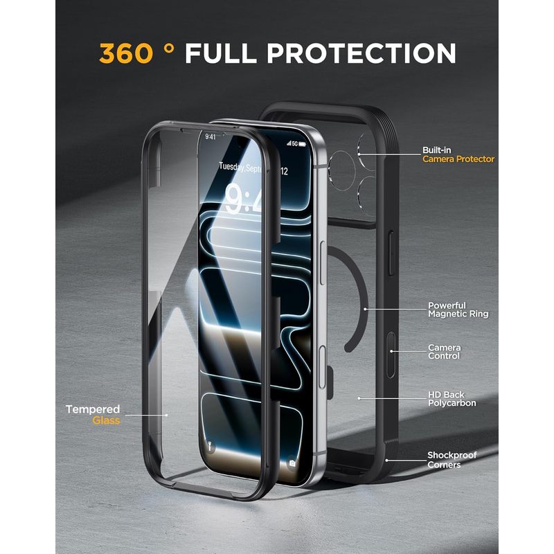 Miracase for iPhone 17 Pro Case 6.3