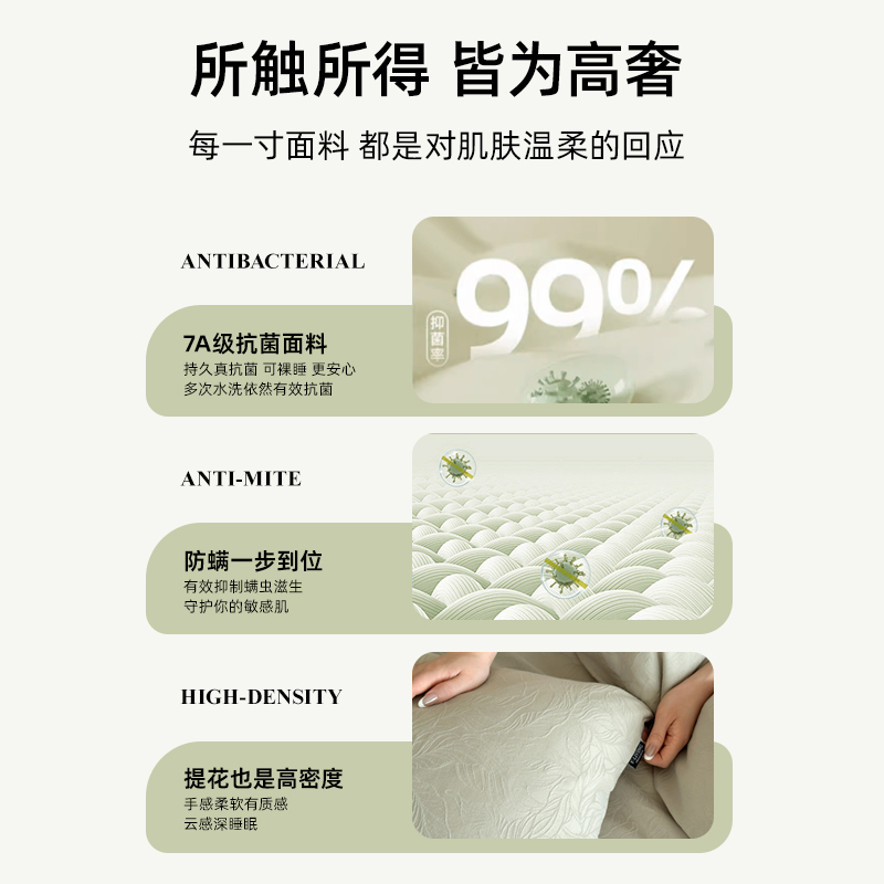 Long-staple cotton bed set of four 100% cotton 60 cotton jacquard quilt cover bed linen