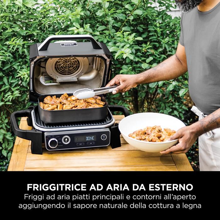 NINJA - BBQ elettrico Woodfire+affumicatore OG701EU-nero