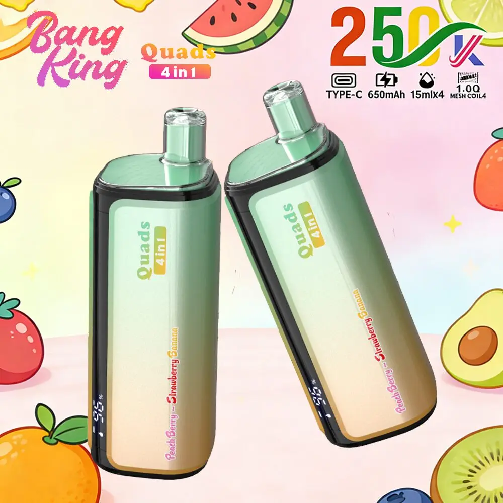 【New Arrive】Bang King 250000 Puffs 4-in-1 Vape – Ultra High Capacity | Mesh Coil | Type-C Rechargeable