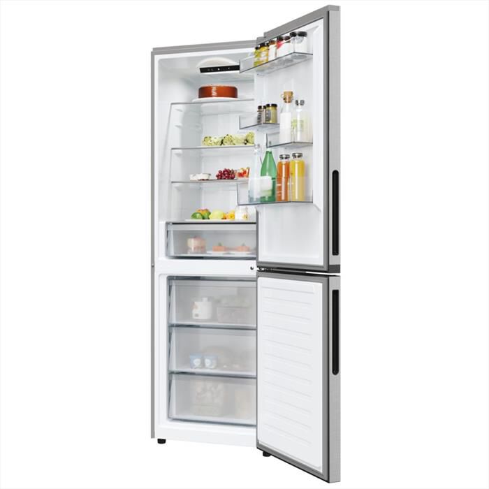 CANDY - Frigorifero combinato CNCQ2T618EX Classe E 355 lt-Stainless steel