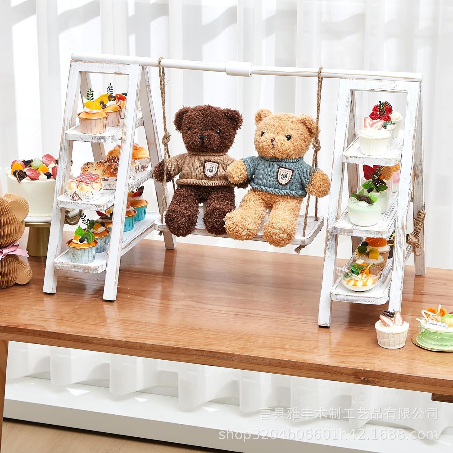 Wooden cupcake stand desktop wooden cupcake display stand desktop wooden display stand