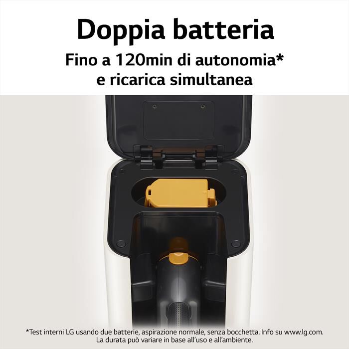 LG - CORDZERO ALL-IN-ONE TOWER A9T-ULTRA1C-Calming Beige