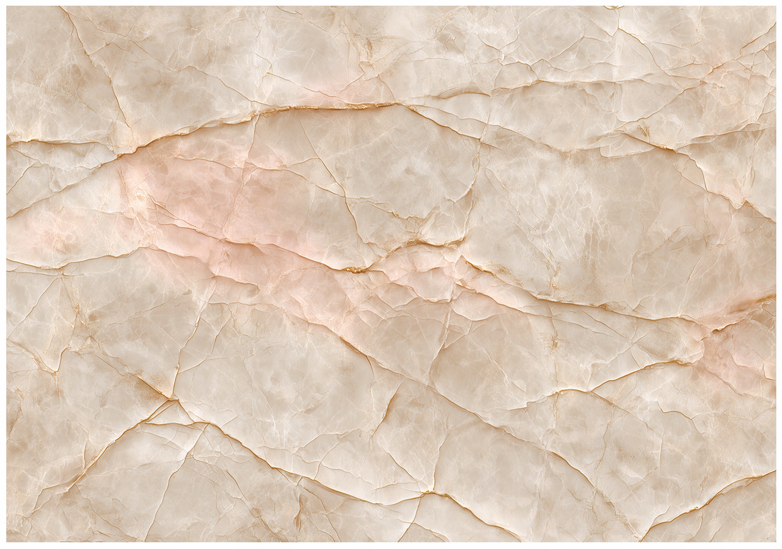 Beige marble stone wall mural for bedroom or living room, non-woven wallpaper,