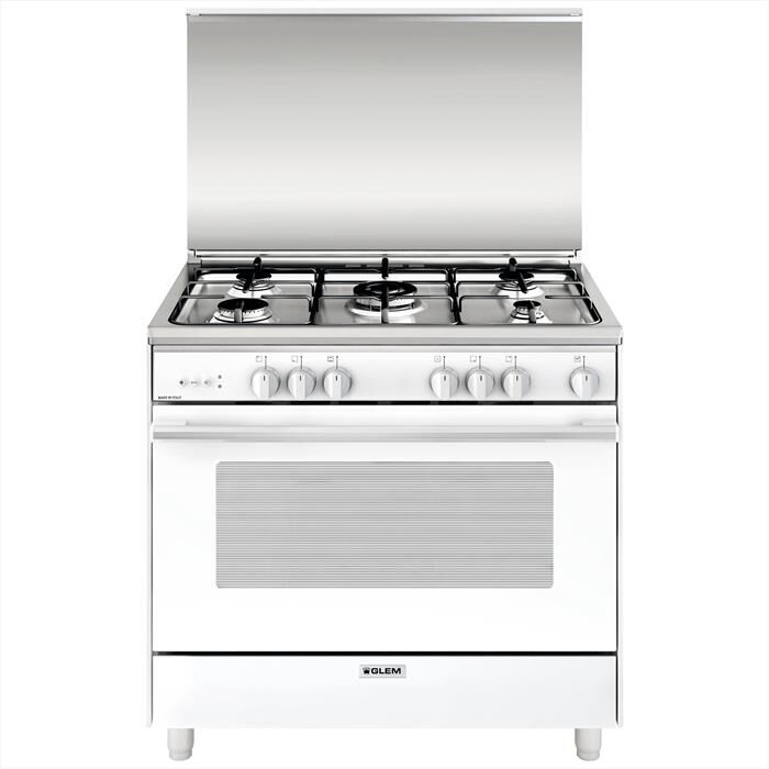 GLEM GAS - Cucina a gas UN965VX Classe A-BIANCO