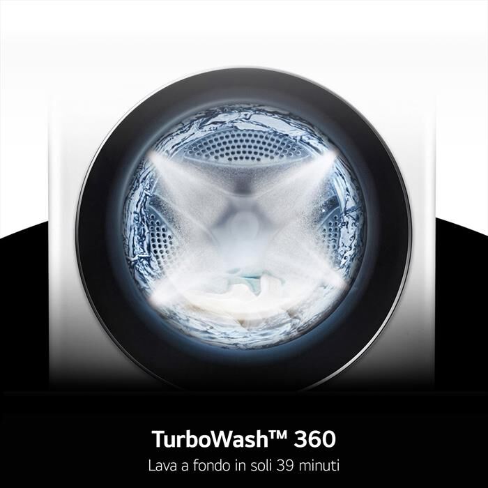 LG - Lavatrice AI DD F0P3020TSWC XL 20kg Classe B-Bianco